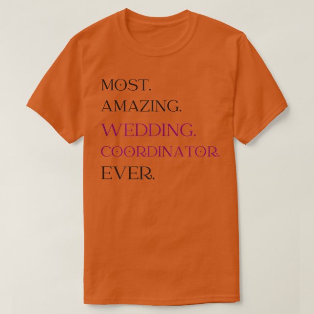 Frau Wedding Coordinator Planermädchen von b T-Shirt (Design vorne)