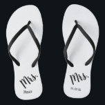 Frau Wedding Honeymoon Flip Flops<br><div class="desc">Ideal für Flitterwochen</div>