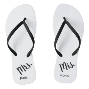 Frau Wedding Honeymoon Flip Flops
