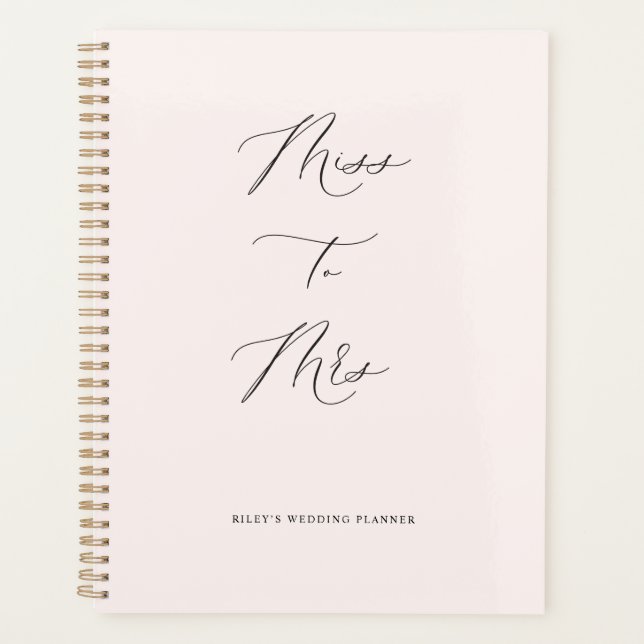 Frau Wedding Planner Kalender Bridal Buch Planer (Vorderseite)