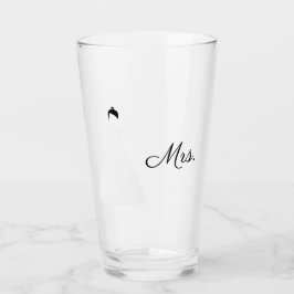 Frau Wedding Trinkglas Glas