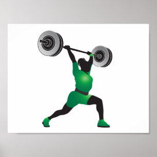Frau Weightlift Poster