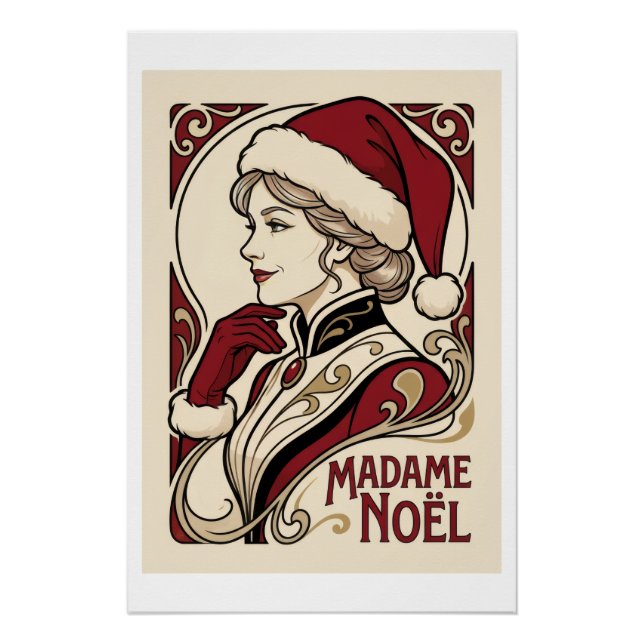 Frau Weihnachten Poster (Vorderseite)