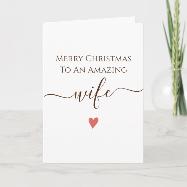 Frau Weihnachtskarte Karte (Vorderseite)