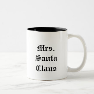 Frau Weihnachtsmann Zweifarbige Tasse