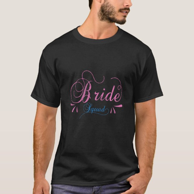 Frau Wifey Bride wird Brautparty Miss to T-Shirt (Vorderseite)