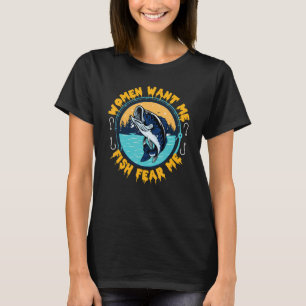 Frau will mich Fisch will mich Männer wenden ihre T-Shirt