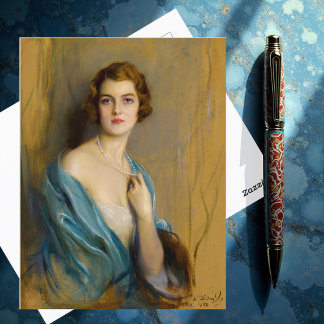 Frau William Burden, Postkarte