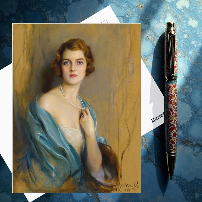 Frau William Burden, Postkarte (Von Creator hochgeladen)