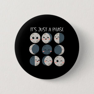 Frau Wissenschaftslehrerin Mondphasen Wissenschaft Button