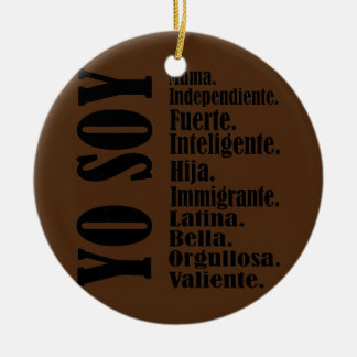 Frau Yo Soy Mama Spanische Mutter Dia De Las Madre Keramik Ornament
