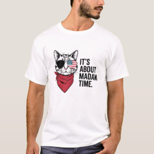 Frau Zeit Präsidentin 2024 Kamala Harris DNC Kundg T-Shirt