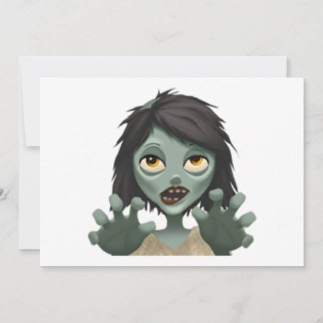 Frau Zombie - Emoji (Vorderseite)