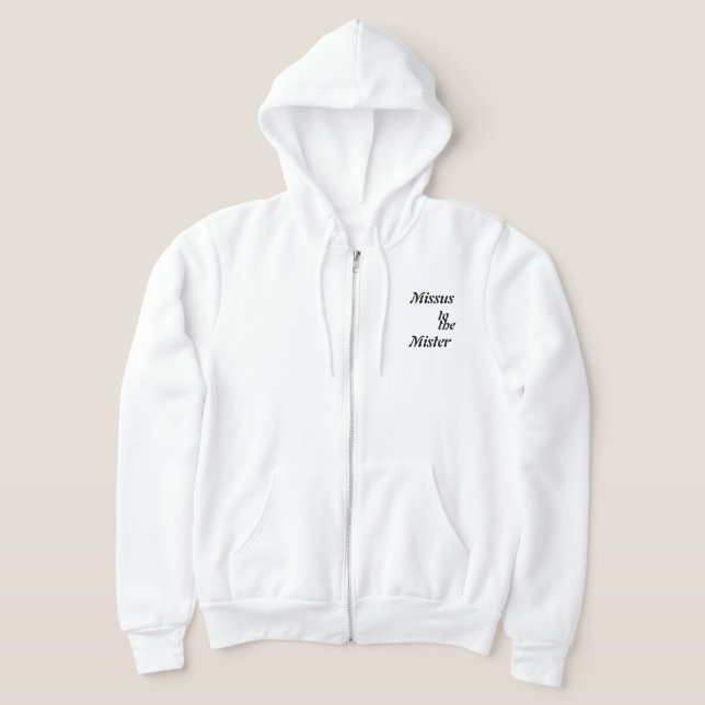 Frau-zu-Ehemann Hoodie (Ablage )