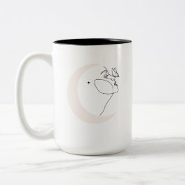 Frau Zweifarbige Tasse