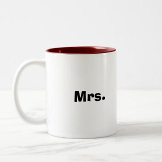 Frau Zweifarbige Tasse
