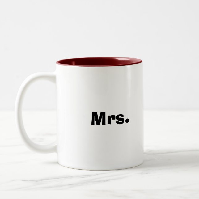 Frau Zweifarbige Tasse (Links)