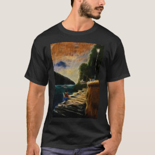 Frau zwischen Seerosen T-Shirt