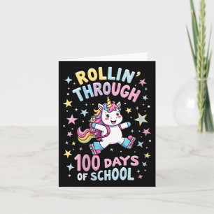 Frauen 100 Tage Schulmädchen Lehrerin 100. Tag Karte