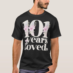 Frauen 101 Jahre Loved Oma 101. Geburtstag Par T-Shirt