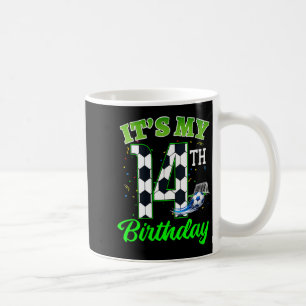 Frauen 14. Geburtstag Fußball Junge Mädchen Kinder Kaffeetasse