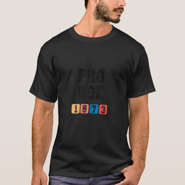 Frauen 1973 Pro Roe Retro Grundrechte für I T-Shirt (Vorderseite)