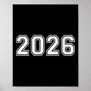 Frauen 2026 Team Sports Uni Graphic School Mat Poster
