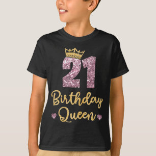 Frauen 21 Geburtstag Königin 21. GeburtstagskKönig T-Shirt