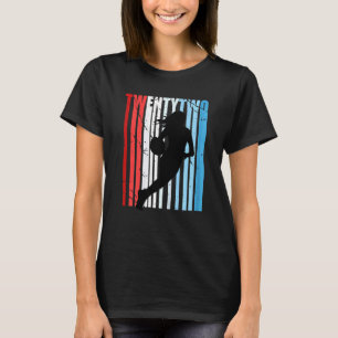 Frauen 22. Basketball Geburtstag Retro Vintage Dis T-Shirt