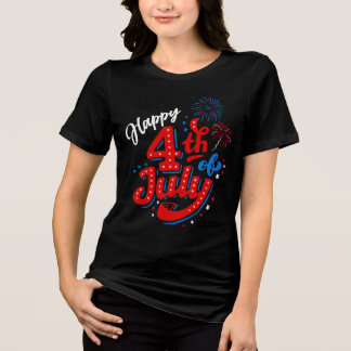 Frauen 250. Jubiläum 4. Juli  Tri-Blend Shirt