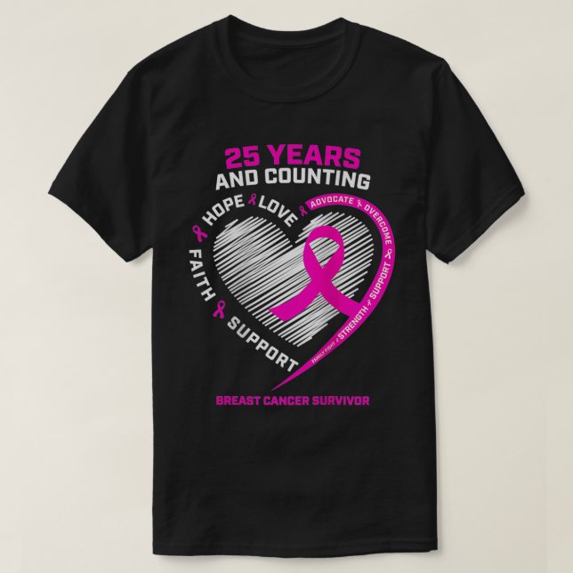 Frauen 25 Jahre Überlebende Geschenke Großmutter M T-Shirt (Design vorne)