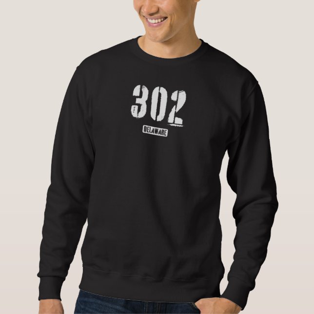 Frauen 302 Delaware Rough Stencil Design Premium_5 Sweatshirt (Vorderseite)