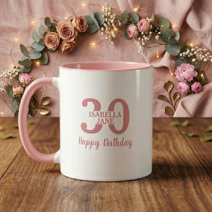 Frauen 30. Geburtstag Name Personalisierter Becher Tasse