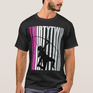 Frauen 32. Archery Birthday Archer Queen Bow Arro T-Shirt