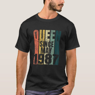 Frauen 34. Geburtstag Frau Quarantäne Königin Seit T-Shirt