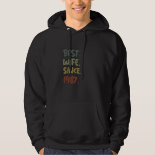 Frauen 34. Hochzeitstag Beste Ehefrau seit 198 Hoodie