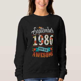 Frauen 36 Geburtstag Bekleidung September 1986 36 Sweatshirt