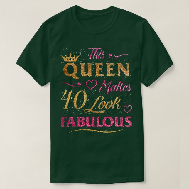 Frauen 40 Jahre Alte Geschenke 40 & Fabulous seit  T-Shirt (Design vorne)