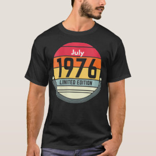 Frauen 45. Geburtstag Juli 1976 Vintag Retro Women T-Shirt