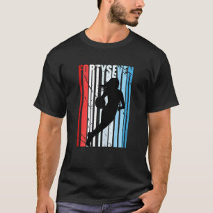 Frauen 47. Basketball Geburtstag Frauen Retro Vint T-Shirt