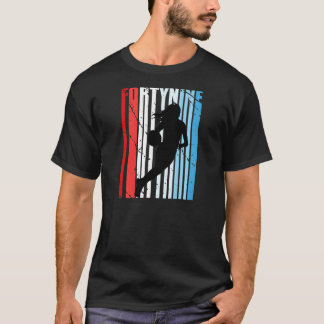 Frauen 49. Basketball Geburtstag Frauen Retro Vint T-Shirt
