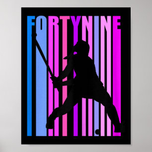 Frauen 49. Geburtstag Feldhockey-Spielerin Sport G Poster