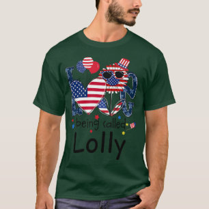 Frauen 4. Juli Liebe wird Lolly Sunflow genannt T-Shirt