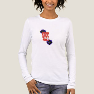 Frauen 4. Juli Patriotisches T-Shirt USA-Flagge Fr Tri-Blend Shirt
