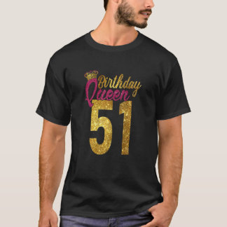Frauen 51 Jahre alt 1971 51. Geburtstagskönigin Di T-Shirt