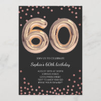 Frauen 60. Geburtstag 60 Rose Gold