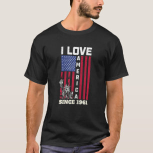Frauen 61. Geburtstag I Liebe Amerika Seit 1961 U T-Shirt