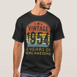 Frauen 68 Jahre alt Geburtstag Vintag 1954 68. Geb T-Shirt