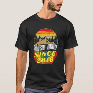Frauen 6. Geburtstag Sprichwort Cousin Camp seit 2 T-Shirt