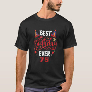 Frauen 75. Geburtstag Frau Geschenk Sonniges Beste T-Shirt